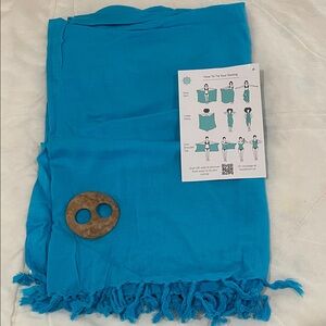 Womens turquoise sarong, NWOT